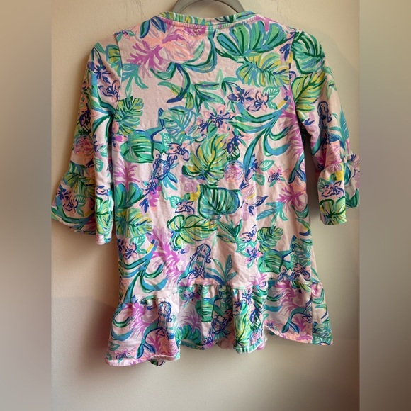 Lily Pulitzer girls swim cover up with ruffle size xl 14-16 - Picture 2 of 3